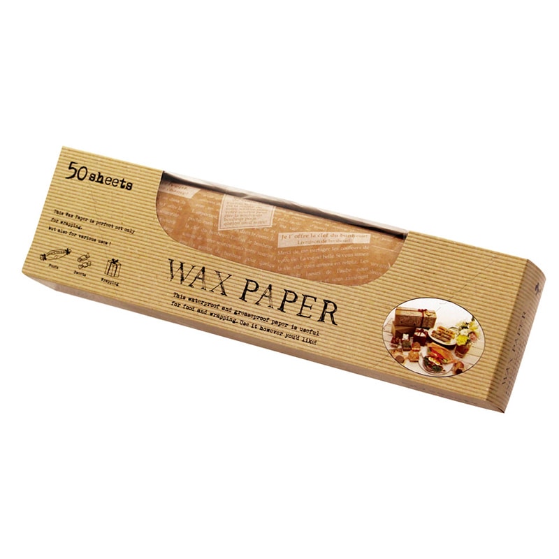 天満紙器 ワックスペーパー シート WP5200 クラフトフレンチ 50枚/個