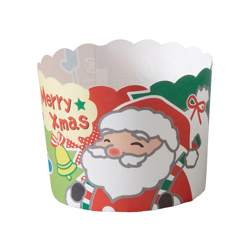 天満紙器 ケーキカップ コミックサンタ XM665 100枚/束（ご注文単位1束）【直送品】