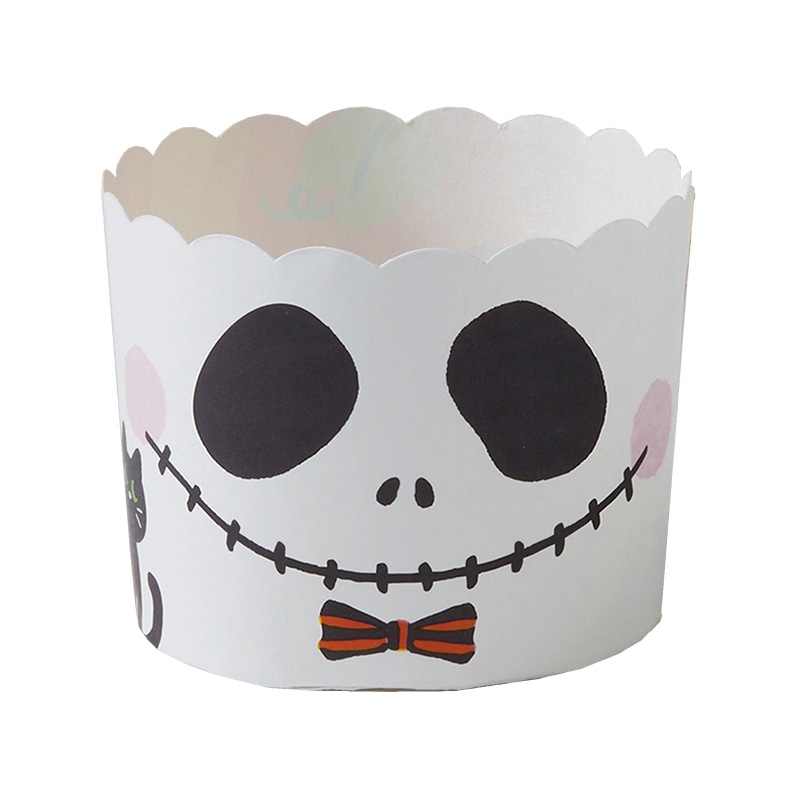 天満紙器 マフィンカップ　ペットマフィン ジャック＆スカル XM865 100枚/袋（ご注文単位1袋）【直送品】