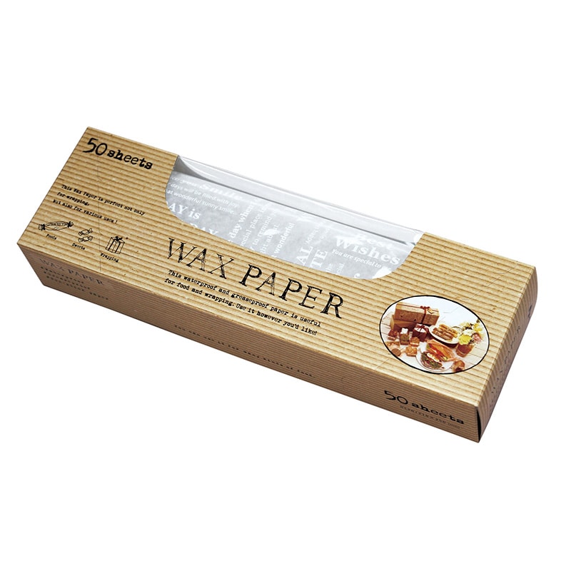 天満紙器 ワックスペーパー シート WP3700 メッセージ 50枚/個