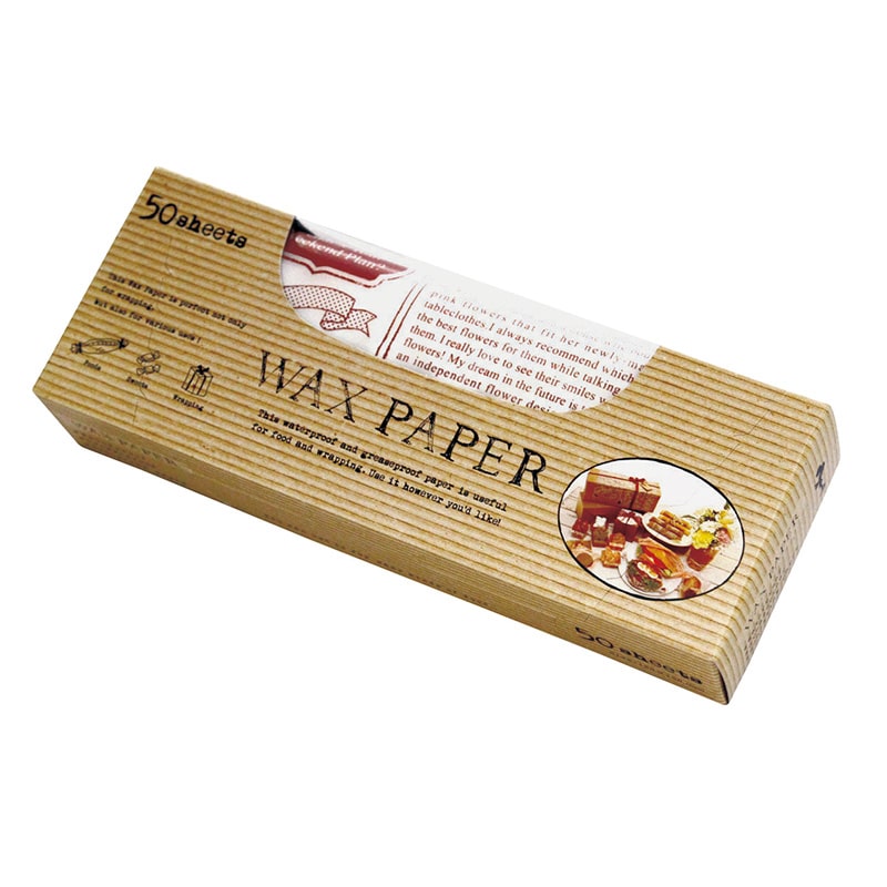 天満紙器 ワックスペーパー シート WP1400 ロゴ 50枚/個