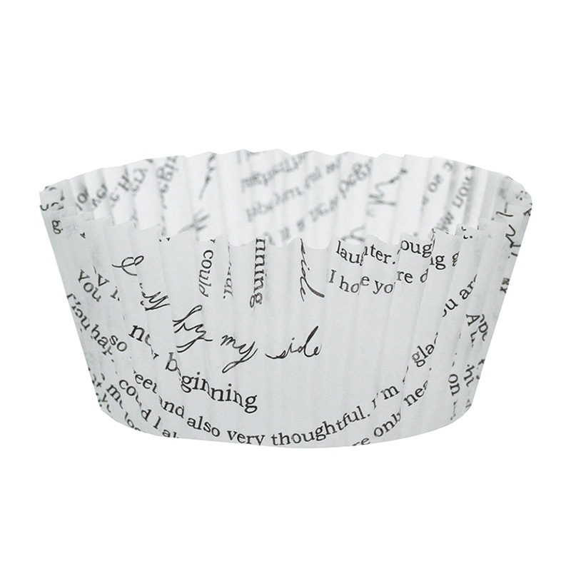 天満紙器 グラシンカップ No.9 深口 レター柄 1本（ご注文単位1本）【直送品】