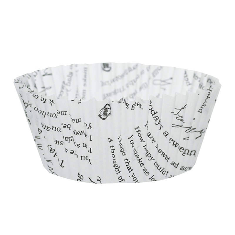 天満紙器 グラシンカップ No.10 深口 レター柄 1本（ご注文単位1本）【直送品】