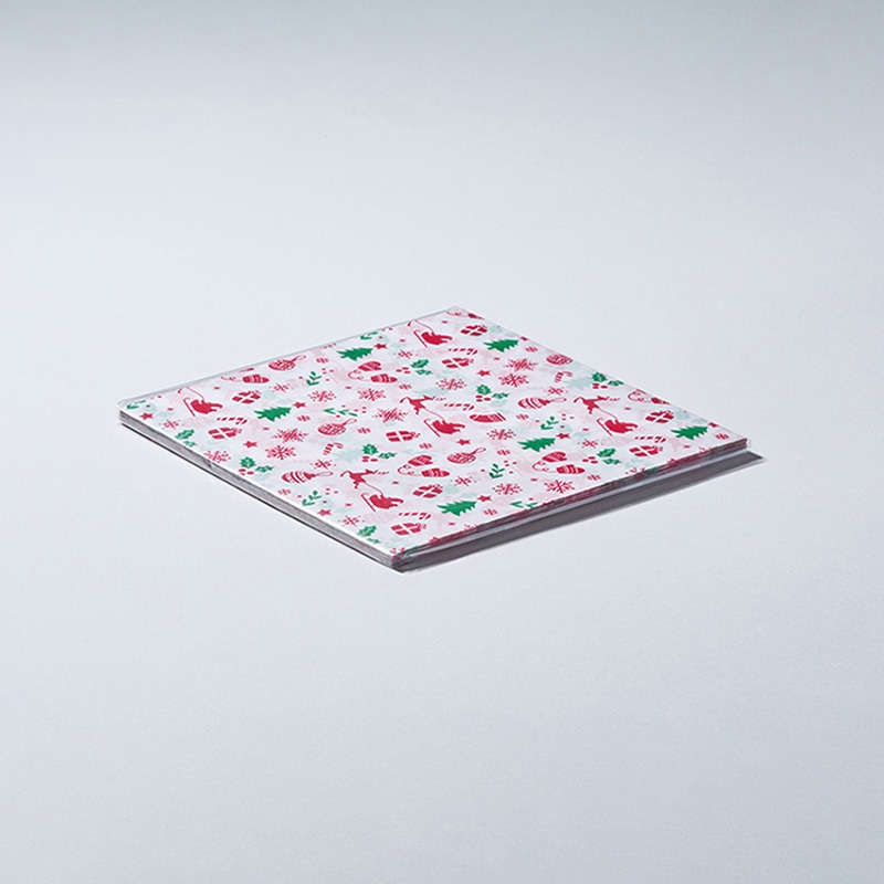 天満紙器 ワックスペーパー シート 150×150 クリスマスカラー XW100 100枚/束(ご注文単位1束)【直送品】