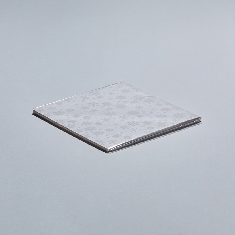 天満紙器 ワックスペーパー シート 150×150 スノーフレーク XW110 100枚/束(ご注文単位1束)【直送品】