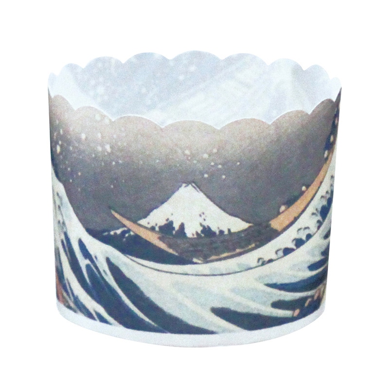 天満紙器 ペットマフィンカップ 神奈川沖浪裏 M 59×50 EM100 100枚/束（ご注文単位1束）【直送品】