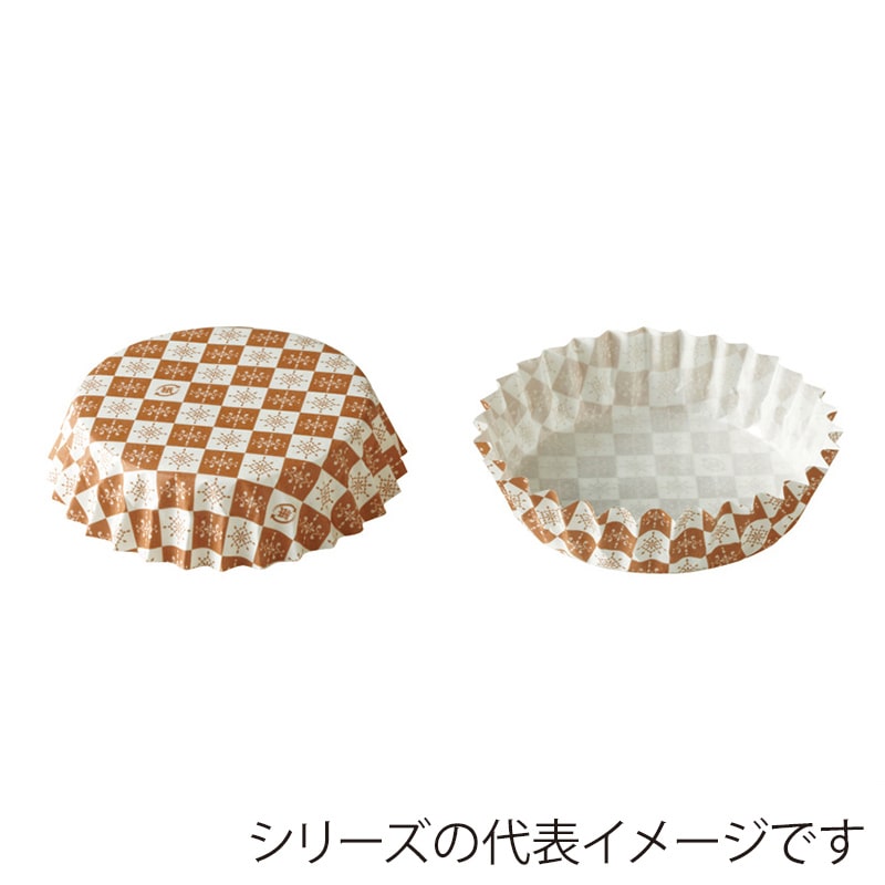 天満紙器 ペットカップ 丸型 110×20 茶ブロック PTC11020-B 1本（ご注文単位1本）【直送品】