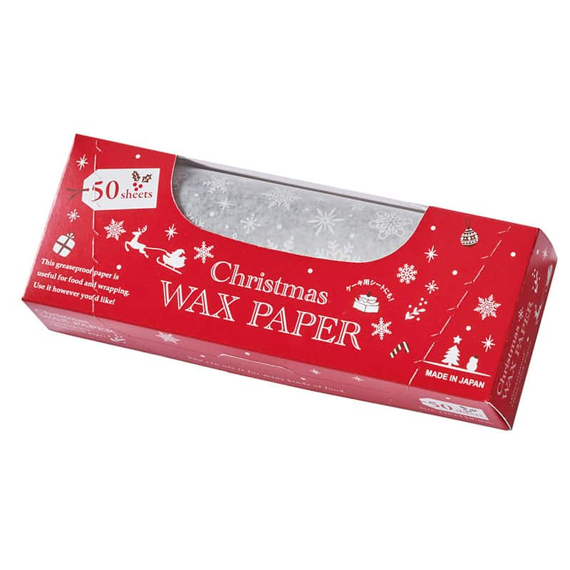 天満紙器 ワックスペーパーシート BOX入り 150×150 スノーフレーク XW110B 1箱（ご注文単位1箱）【直送品】