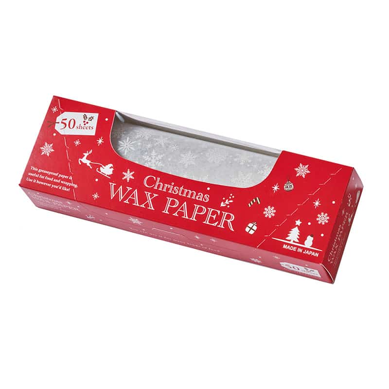 天満紙器 ワックスペーパーシート BOX入り 218×250 スノーフレーク XW310B 1箱（ご注文単位1箱）【直送品】