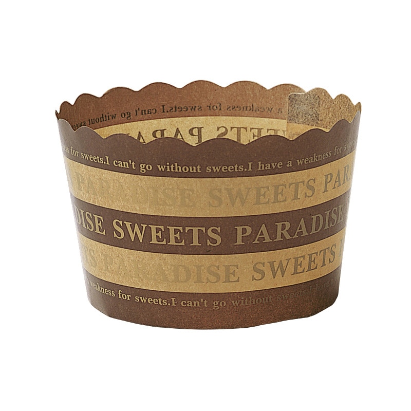 天満紙器 ペルガミンマフィンカップ L　ボーダー　PM322 100枚/束（ご注文単位10束）【直送品】