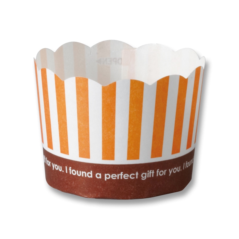 天満紙器 ミニペットマフィンカップ  MS702　ストライプ 100枚/袋（ご注文単位15袋）【直送品】