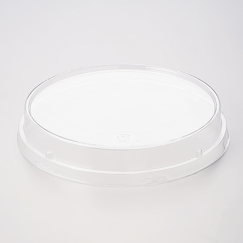 天満紙器 ロールフリーカップ・ロールシフォンPET蓋 透明 F-RSF1 25枚/束(ご注文単位12束)【直送品】