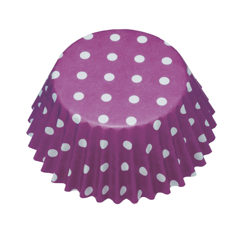天満紙器 製菓資材 ペットカップ PTC05030 ポルカドット パープル 300枚/袋