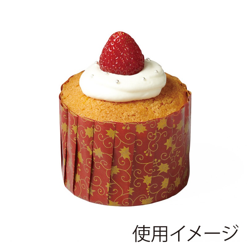 天満紙器 OTマフィンカップ L　リーフ　M205 80枚/束（ご注文単位25束）【直送品】