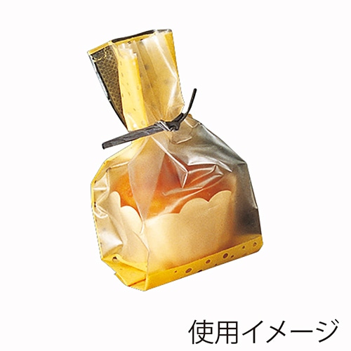 天満紙器 個包装袋 ラッピング袋 マチあり 水玉柄 マフィンカップS対応 FS6000 100枚/束(ご注文単位30束)【直送品】