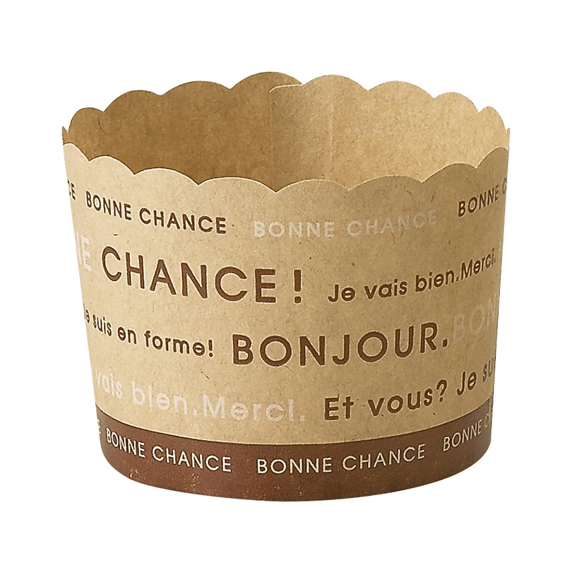 天満紙器 製菓資材 マフィンカップ M410 ナチュール 100枚/袋