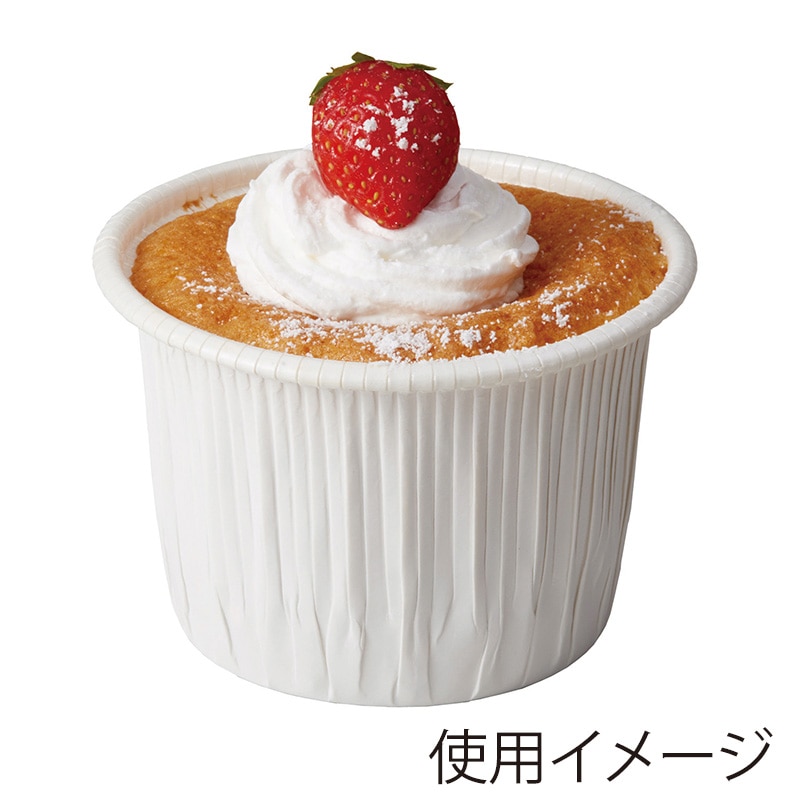 天満紙器 ベーキングカップ カールカップ LL 白 CR-71 50枚/束(ご注文単位30束)【直送品】