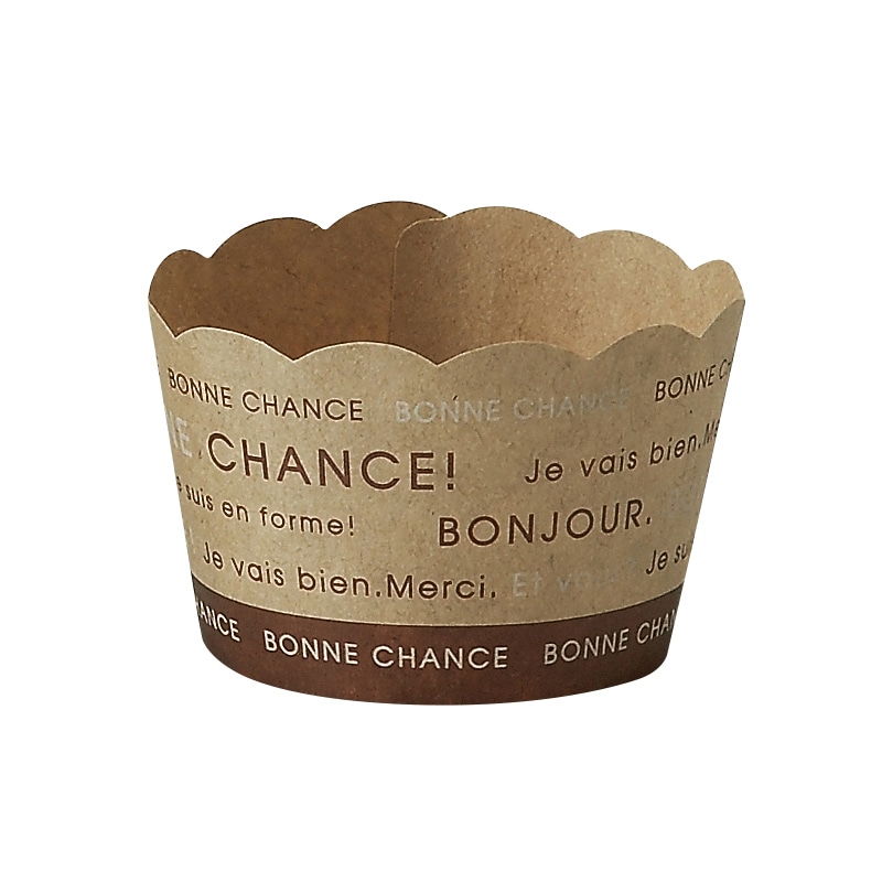 天満紙器 製菓資材 ベーキングミニカップ M527 ナチュール 100枚/袋