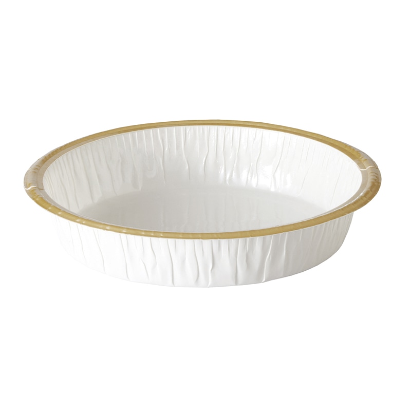 天満紙器 焼成容器 エコライト M 丸型 ホワイト EL11 50枚/束(ご注文単位16束)【直送品】