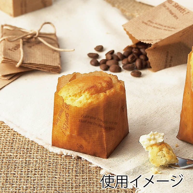 天満紙器 製菓資材 ポットベリー PY012 麻袋ロゴ 50枚/袋