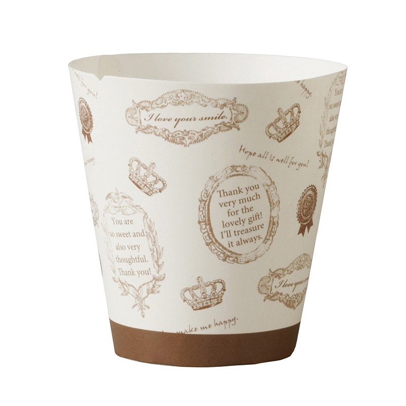 天満紙器 マフィンカップ　カフェスイーツ L　アンティーク　CA43 100枚/束（ご注文単位20束）【直送品】