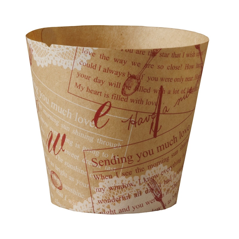 天満紙器 マフィンカップ　カフェスイーツ M　スイートニュース　CA62 100枚/束（ご注文単位20束）【直送品】