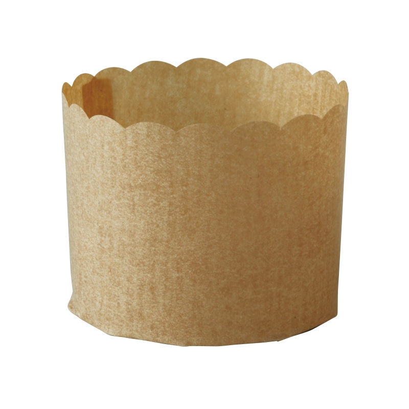 天満紙器 製菓資材 ペルガミンカップ PM300 茶無地 100枚/袋