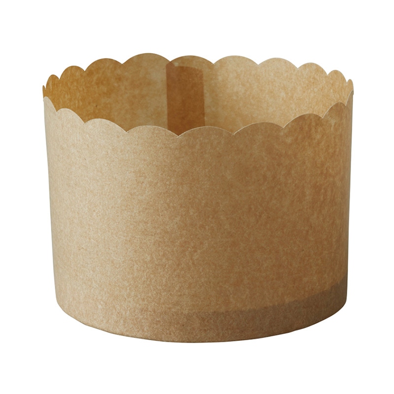 天満紙器 ペルガミンマフィンカップ LL　茶無地　PM340 100枚/束（ご注文単位10束）【直送品】