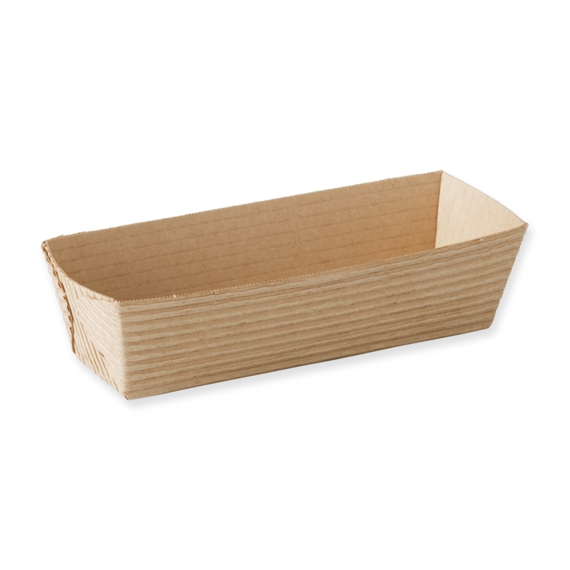 天満紙器 製菓資材 ベーキングトレー CT8736 茶無地 50枚/袋