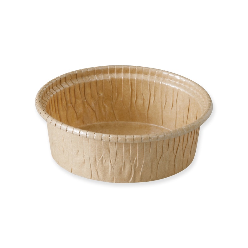 天満紙器 製菓資材 カールカップ CR8740 茶無地 100枚/袋