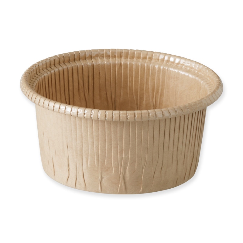 天満紙器 製菓資材 カールカップ CR8742 茶無地 100枚/袋