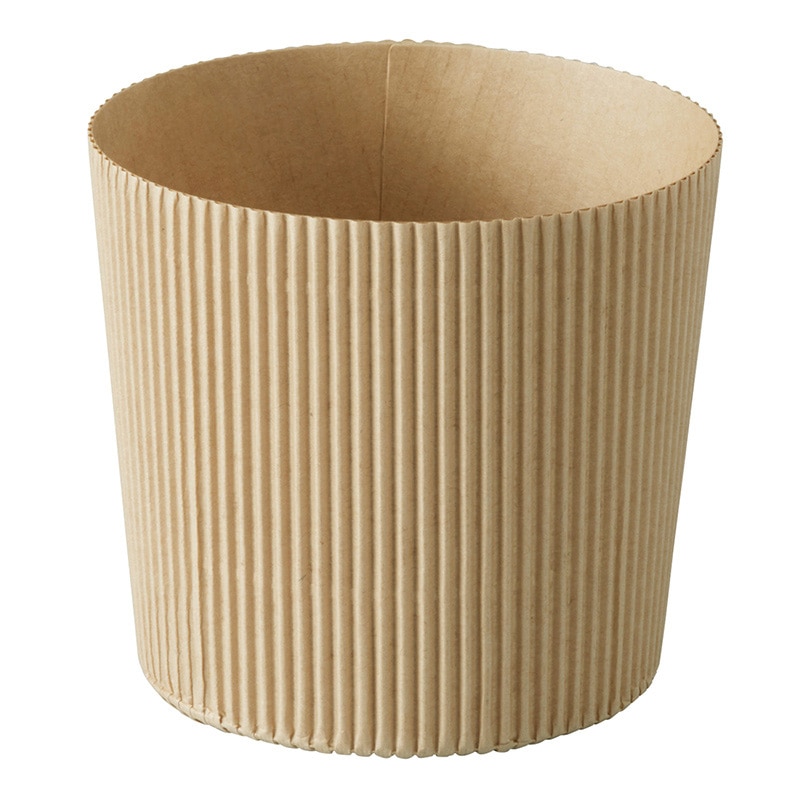 天満紙器 ミニシフォンカップ 茶無地 SC8747 25枚/束(ご注文単位20束)【直送品】