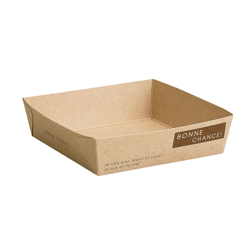 天満紙器 ベーキングトレー スクエア型 ナチュール BT303N 50枚/束(ご注文単位20束)【直送品】