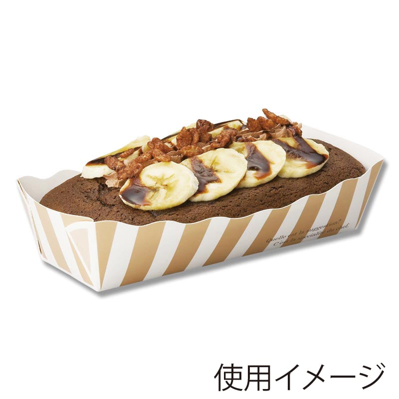 天満紙器 ベーキングトレー M　ストライプ　BT102P 50枚/束（ご注文単位20束）【直送品】