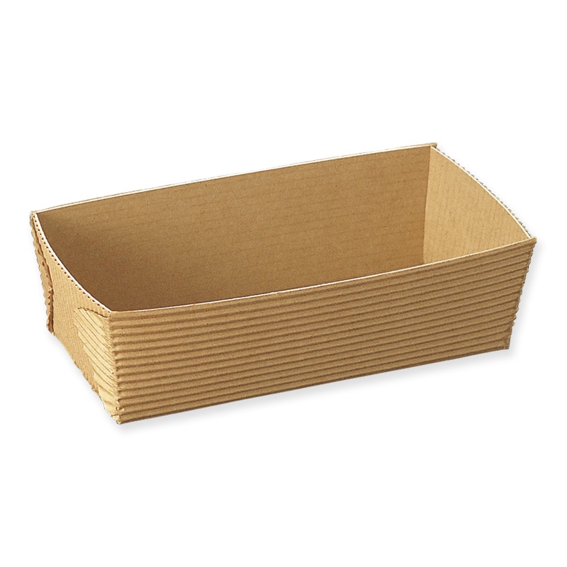 天満紙器 製菓資材 ベーキングトレー CT602 茶無地 50枚/袋