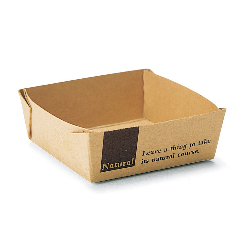 天満紙器 ミニベイクドトレー S ナチュラル BT40 50枚/束(ご注文単位60束)【直送品】