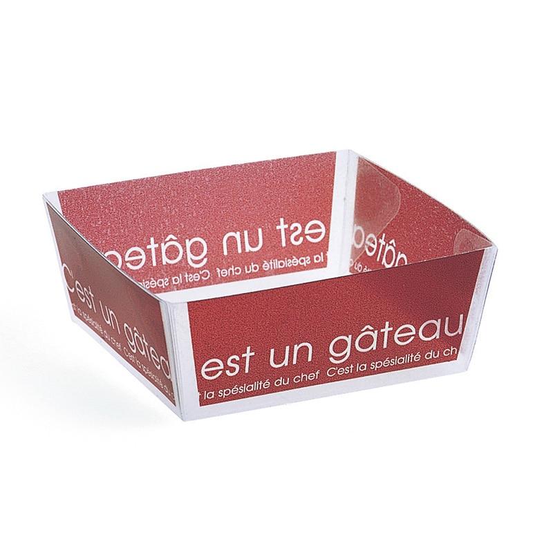 天満紙器 ホワイティベイクドココット ブランルージュ PC-203 50枚/束(ご注文単位30束)【直送品】