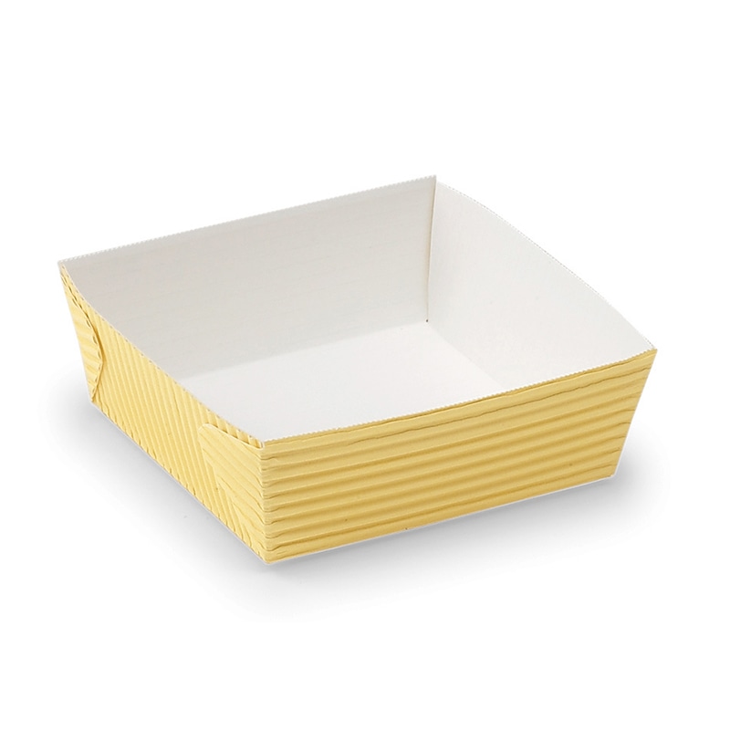 天満紙器 ガトー ベーキングトレー クリーム GT102 50枚/束(ご注文単位40束)【直送品】