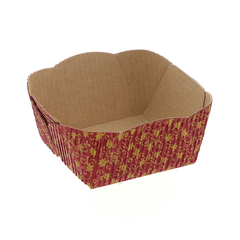 天満紙器 製菓資材 ベーキングトレー CT205 E段リーフ 50枚/袋