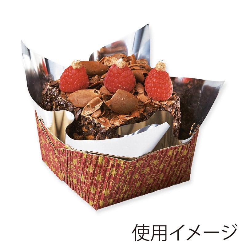 天満紙器 製菓資材 ベーキングトレー CT205 E段リーフ 50枚/袋