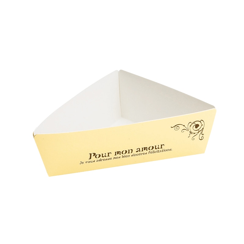 天満紙器 トライアングルベーキングトレー モナムール TG-01 50枚/束(ご注文単位30束)【直送品】