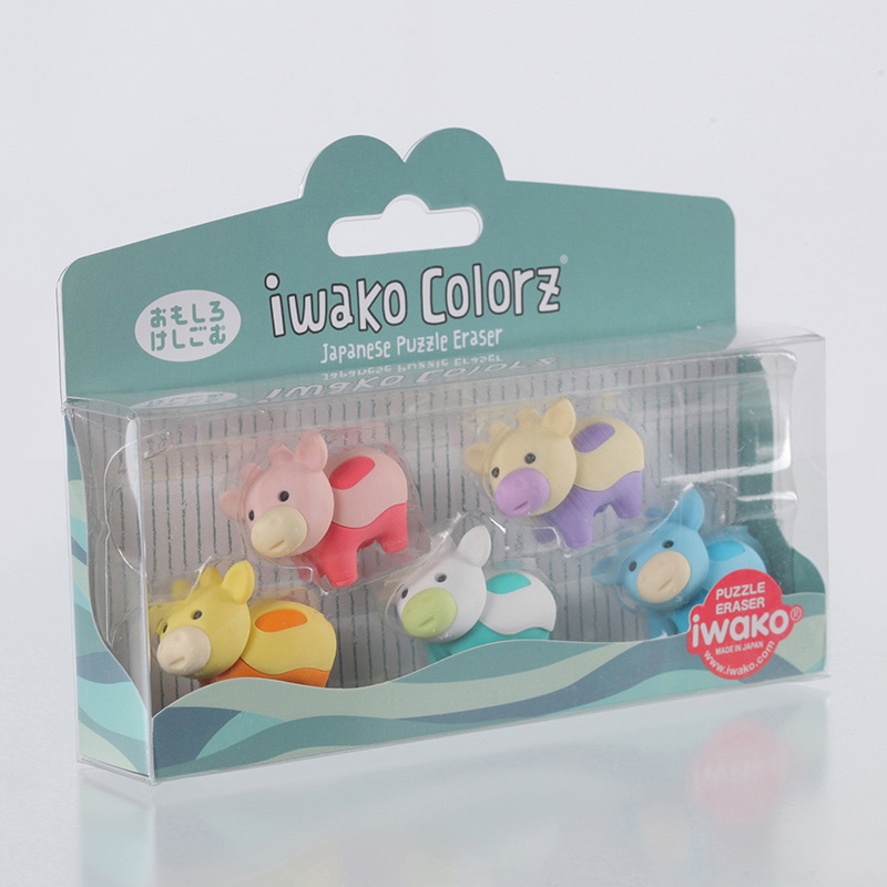 イワコーグローバル おもしろ消しゴム イワコーカラーズ ウシ ER-GLB004 1個(ご注文単位3個)【直送品】