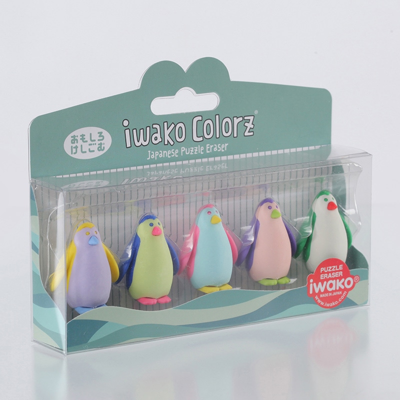 イワコーグローバル おもしろ消しゴム イワコーカラーズ ペンギン ER-GLB009 1個(ご注文単位3個)【直送品】