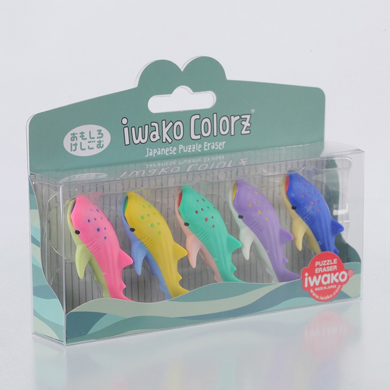 イワコーグローバル おもしろ消しゴム イワコーカラーズ ジンベエザメ ER-GLB006 1個(ご注文単位3個)【直送品】