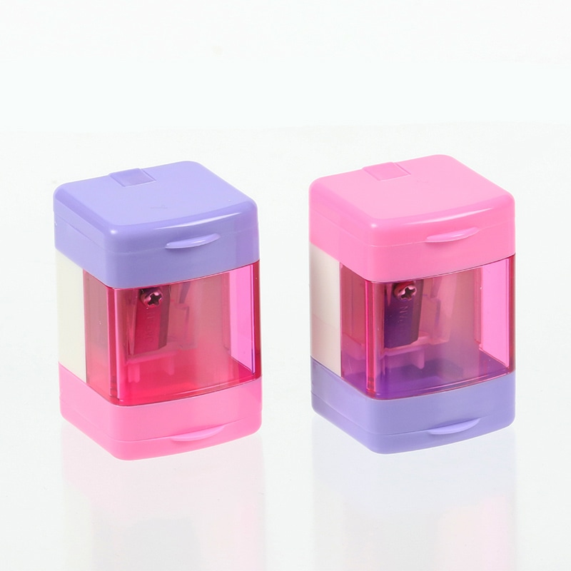 イワコー スクールシャープナーキューブ ピンク SH-CUB001 1個(ご注文単位6個)【直送品】