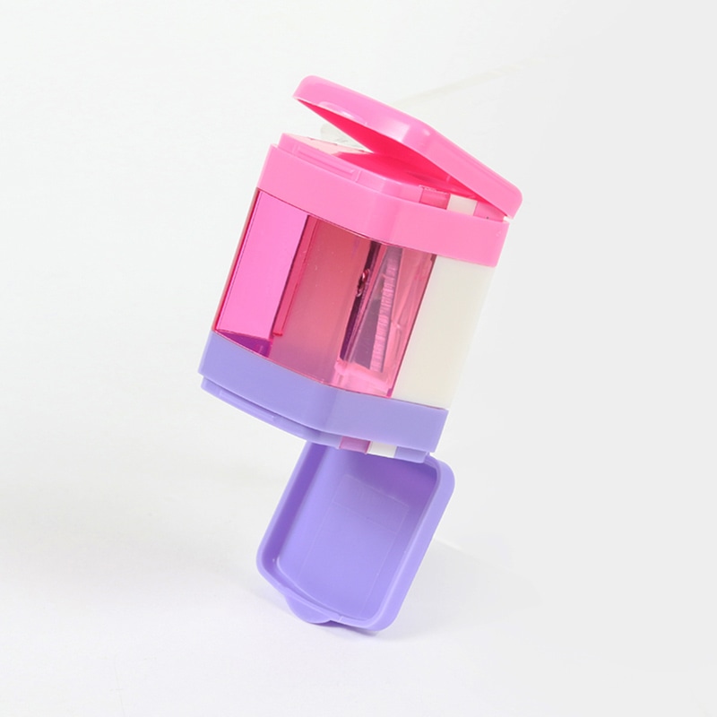 イワコー スクールシャープナーキューブ ピンク SH-CUB001 1個(ご注文単位6個)【直送品】