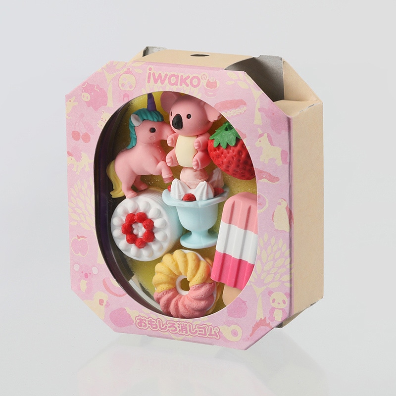 イワコー おべんと消しゴム ピンク ER-OBE001 1個（ご注文単位6個）【直送品】