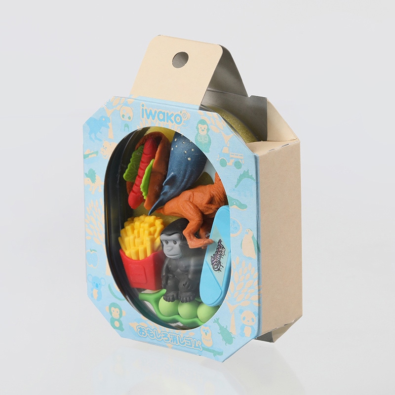 イワコー おべんと消しゴム ブルー ER-OBE002 1個(ご注文単位6個)【直送品】