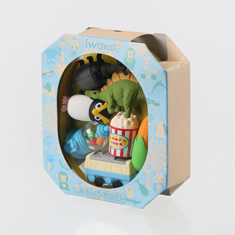 イワコー おべんと消しゴム ブルー ER-OBE002 1個(ご注文単位6個)【直送品】