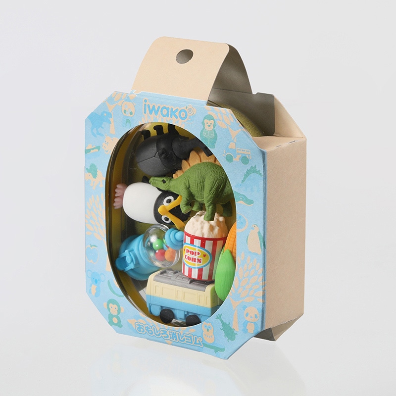 イワコー おべんと消しゴム ブルー ER-OBE002 1個(ご注文単位6個)【直送品】